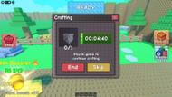 Craft better gear using the old one using the Crafting Shop (Image via Roblox)